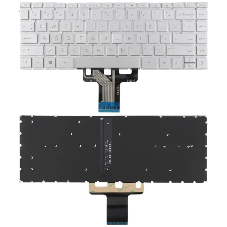 Toetsenbord met achtergrondverlichting US-versie in zilver voor HP Pavilion x360 14S-DK 14-CE 14S-DR