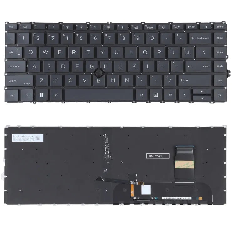 US-versie toetsenbord met achtergrondverlichting en pointing stick voor HP EliteBook 840 G7 840 G8 845 G7 745 G7 745 G8
