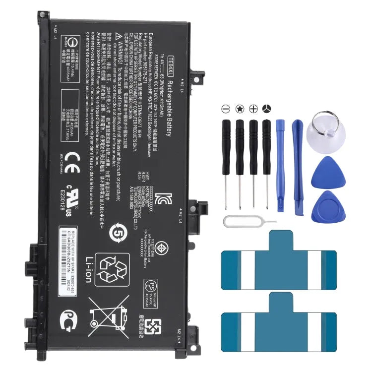 TE04XL 63,3 Wh 4112 mAh Li-ion accu 905277-855 voor HP OMEN 15-AX200 15-AX218TX 15-AX210TX 15-AX235NF 15-AX202N 15-BC200