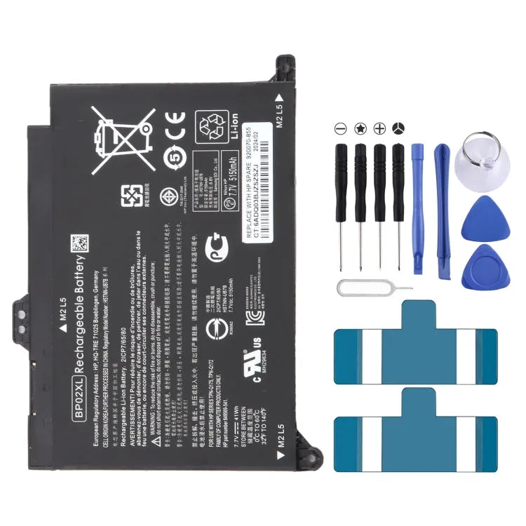 Li-ion batterij 7,7 V 41 Wh 5150 mAh BP02XL voor HP Pavilion 15 15-AU (TPN-Q172, HSTNN-LB7H)