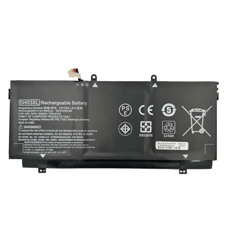 SH03XL accu 57.8Wh voor HP Spectre x360 13-AC / HP Spectre x360 13-AB