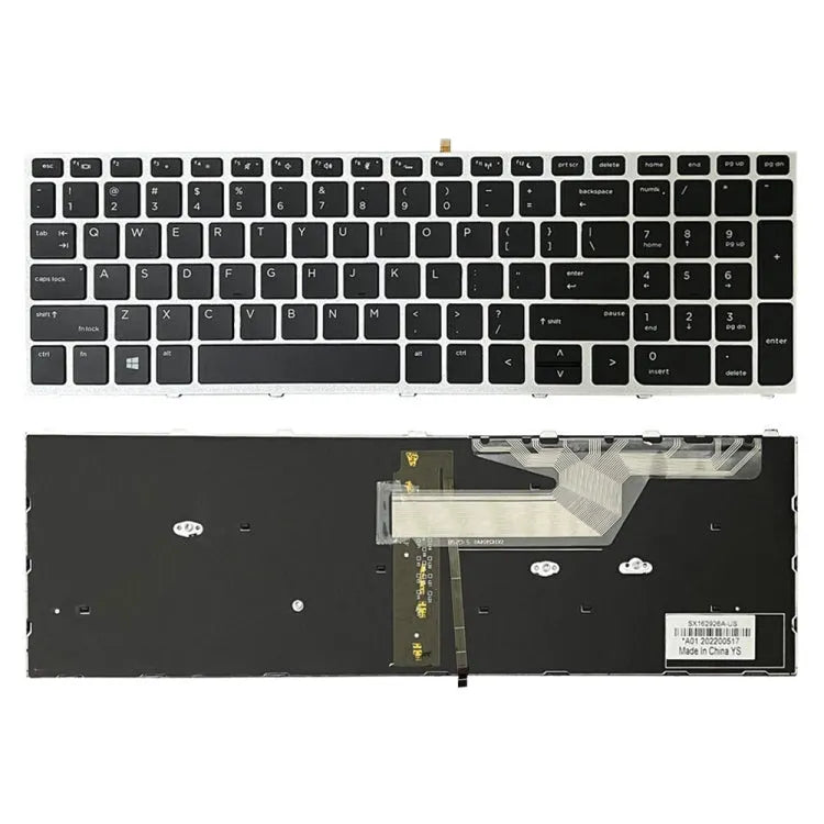 verlichte US-toetsenbord voor HP ProBook 650 G4