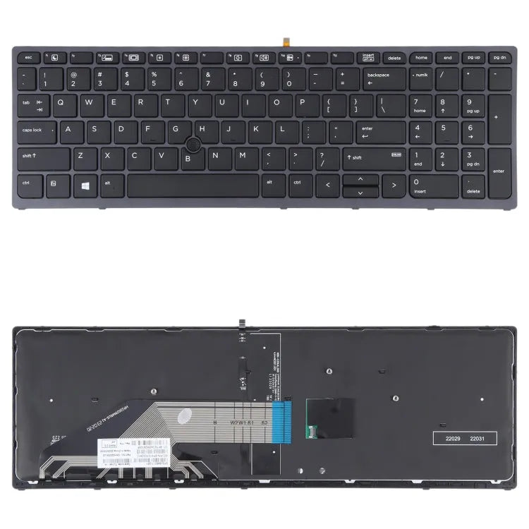 Toetsenbord voor HP ZBook 15 G3 17 G3 US backlight + pointstick