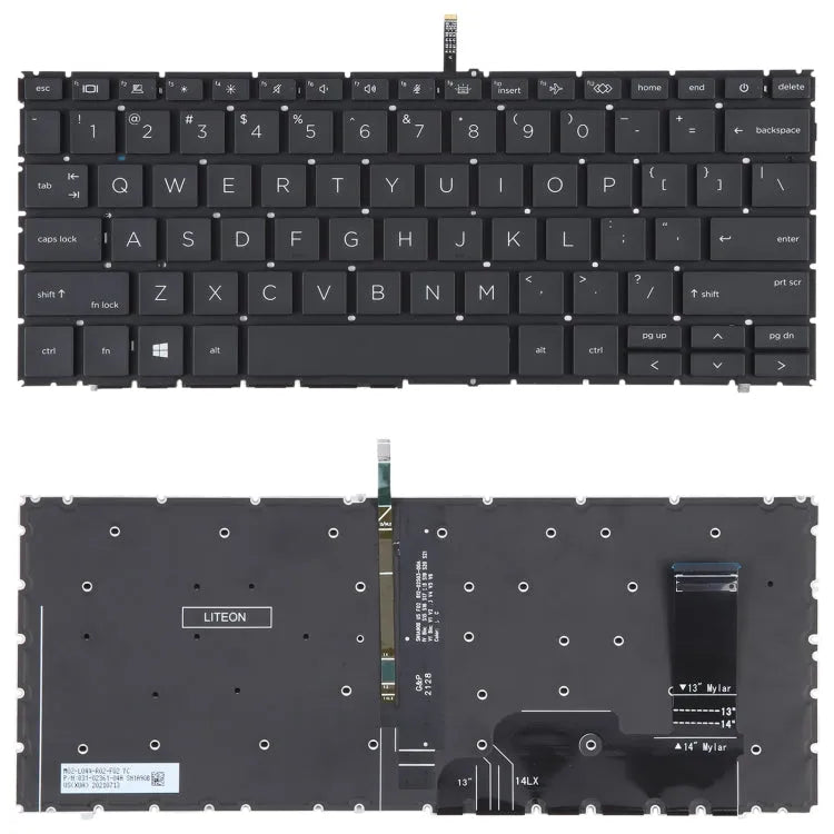 Toetsenbord voor HP ProBook 440 G9 445 G9 US backlight (zwart)