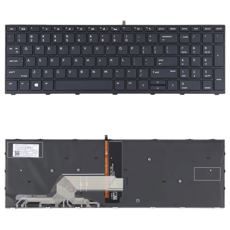 Toetsenbord voor HP ProBook 450 G5 470 G5 650 G4 G5 US backlight (zwart)