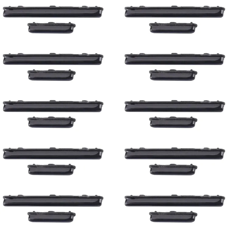 Aan/uit + volumeknoppen voor Samsung Galaxy A20 SM-A205 (10 sets, zwart)