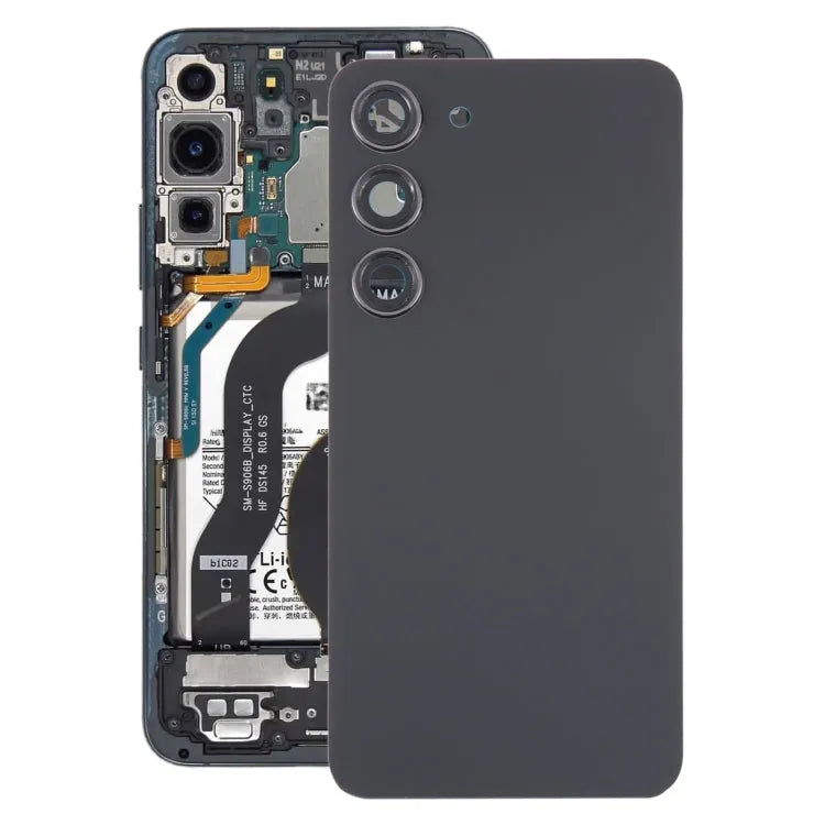 Samsung Galaxy S23 SM-S911B Coque Arrière avec Contour Caméra Noir