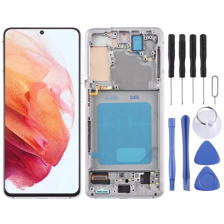 TFT LCD avec châssis pour Galaxy S21 5G (SM-G991)