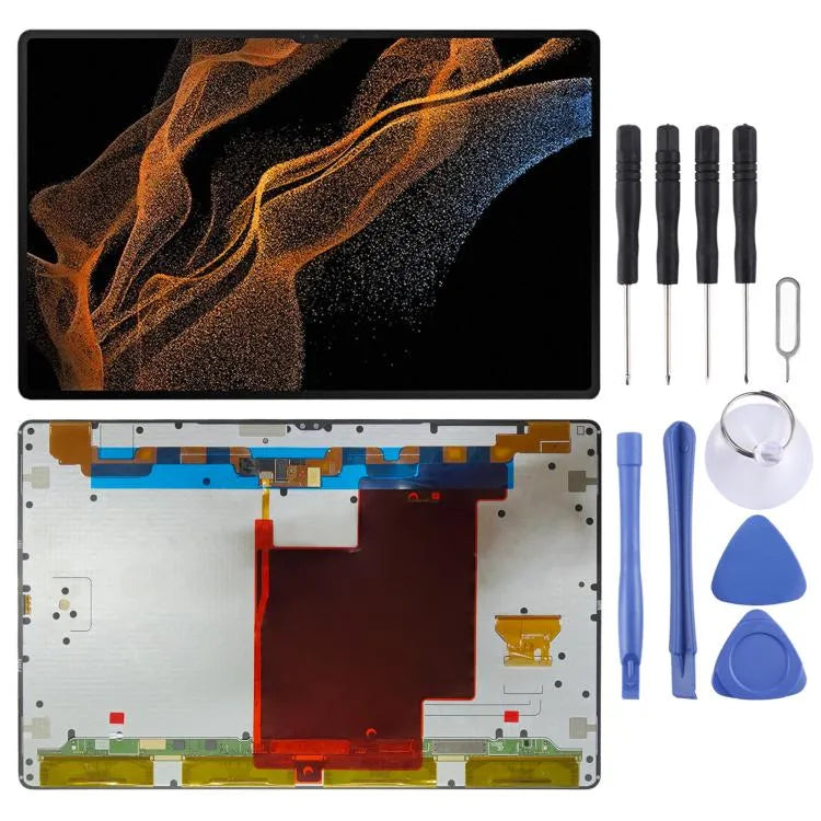 Original LCD Samsung Galaxy Tab S8 Ultra 5G komplette Digitizer-Einheit