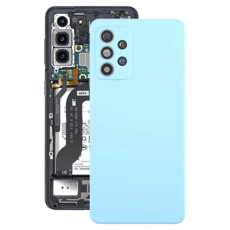 Achterklep met cameraframe voor Samsung Galaxy A52 4G A52 5G SM-A525F SM-A526B (blauw)