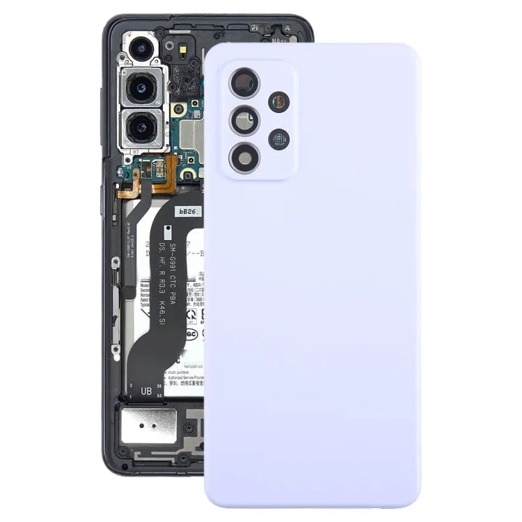 Achterklep met cameraframe voor Samsung Galaxy A52 4G A52 5G SM-A525F SM-A526B (paars)
