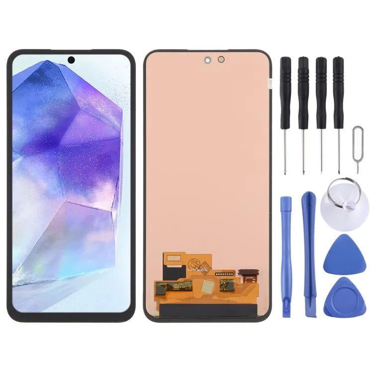 OLED LCD-Bildschirm mit Digitizer für Samsung Galaxy A55 SM-A556B (volle Montage)