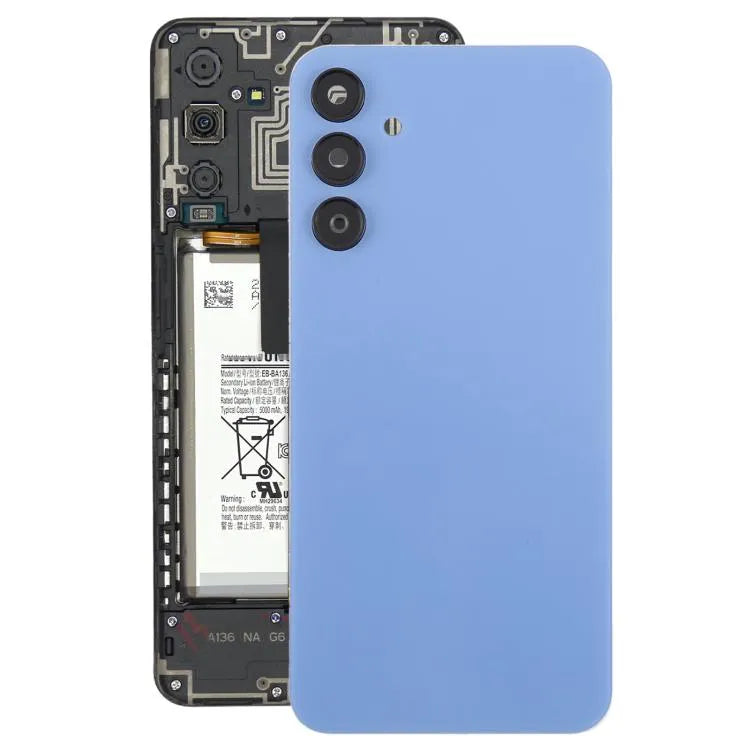 Batterijachterklep met cameralensframe voor Samsung Galaxy A15 SM-A155F (blauw)