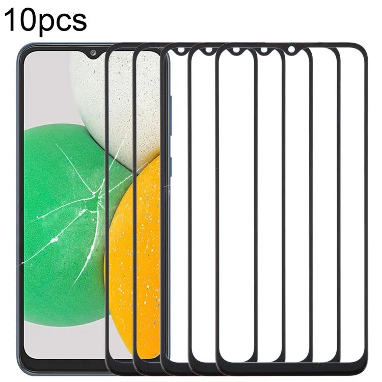 Voor Samsung Galaxy A03 Core SM-A032F 10 stuks Front Screen Buitenste Glazen Lens met OCA Optisch Heldere Lijm