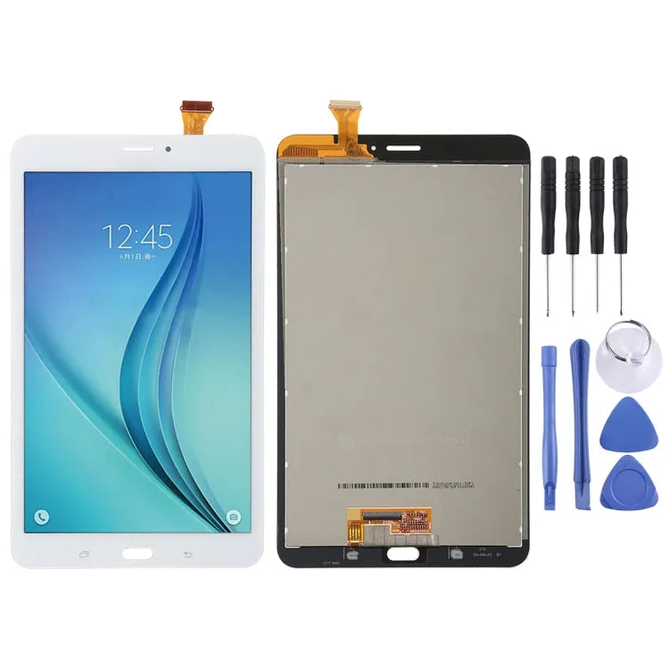 Origineel LCD-scherm voor Samsung Galaxy Tab E 8.0 T3777 (3G-versie) met volledige montage van de digitizer (wit)