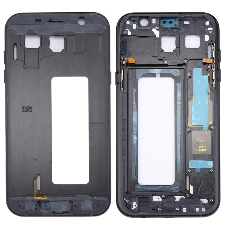 Voor Galaxy A7 (2017) / A720 middelste framerand (zwart)