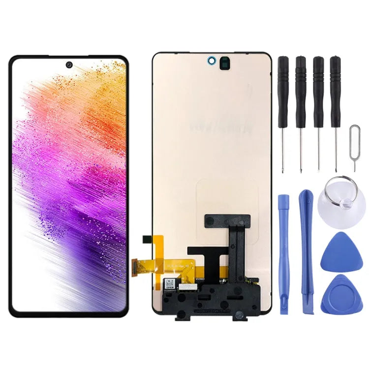 Origineel Super AMOLED LCD-scherm voor Samsung Galaxy A73 met Digitizer Volledige montage