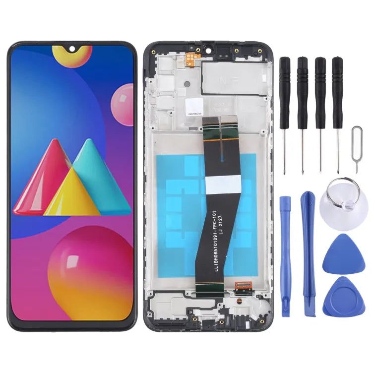 OEM LCD-scherm voor Samsung Galaxy M02s (NF-versie) Digitizer Volledige montage met frame
