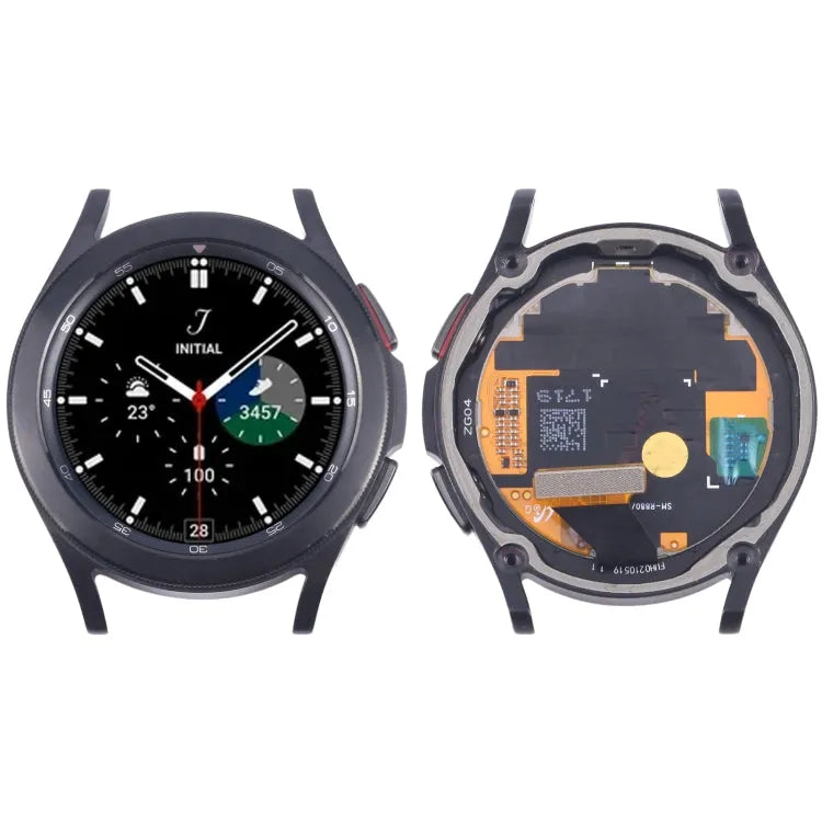 Originele LCD-scherm Digitizer volledige montage met frame voor Samsung Galaxy Watch4 Classic 42mm SM-R880/R885 (zwart)