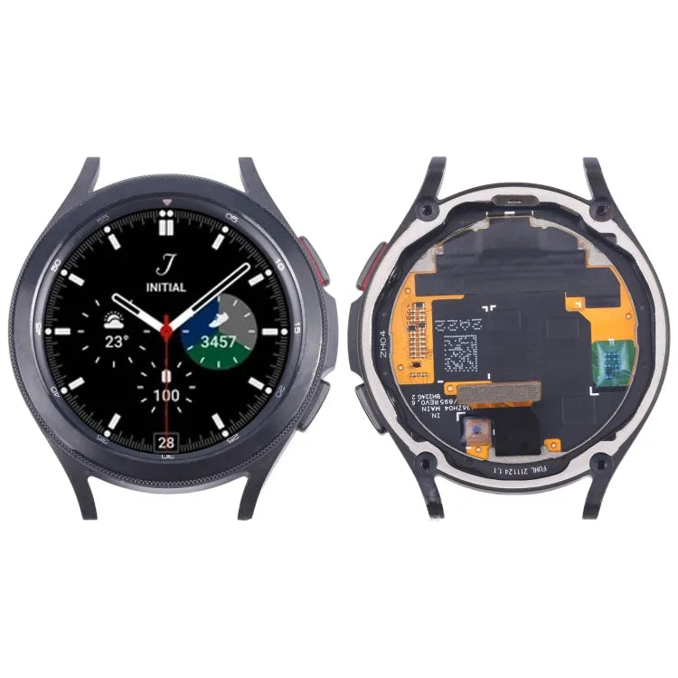 Originele LCD-schermdigitizer volledige montage met frame voor Samsung Galaxy Watch4 Classic 46mm SM-R890/R895 (zwart)