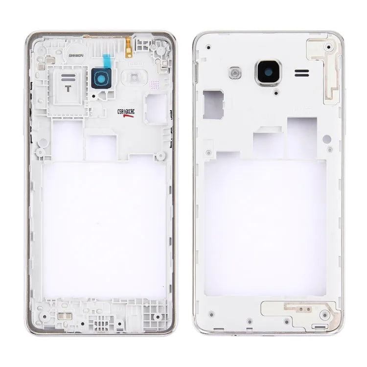 Voor Galaxy On5 / G5500 middelste framerand (versie met dubbele kaart) (zilver)