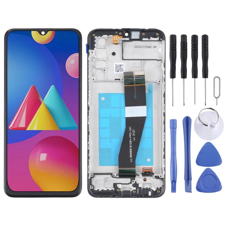 OEM LCD-scherm voor Samsung Galaxy M02s (NL-versie) Digitizer Volledige montage met frame