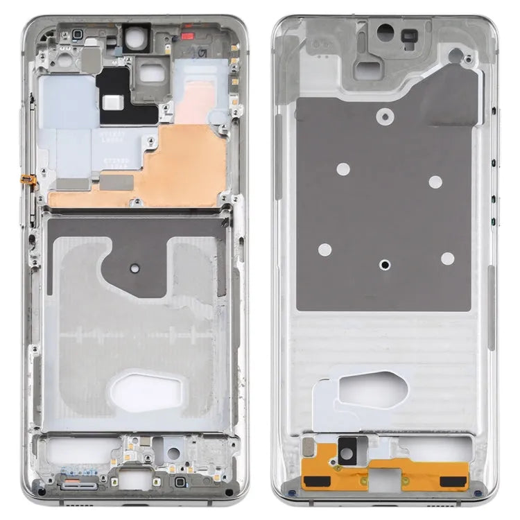 Voor Samsung Galaxy S20 Ultra middelste framerandplaat met zijtoetsen (zilver)