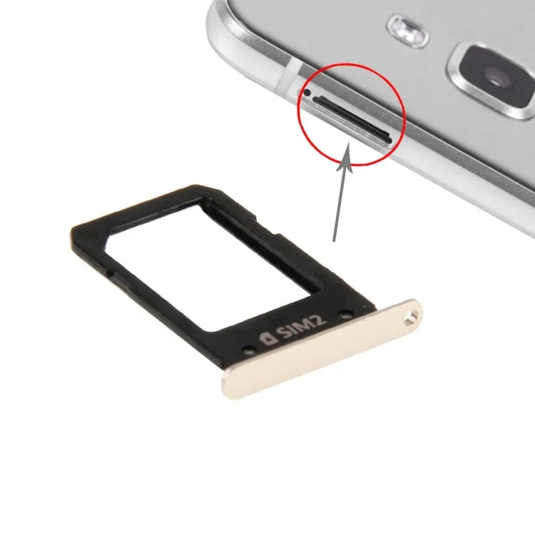 Voor Galaxy A9(2016) / A9000 simkaartlade (goud)
