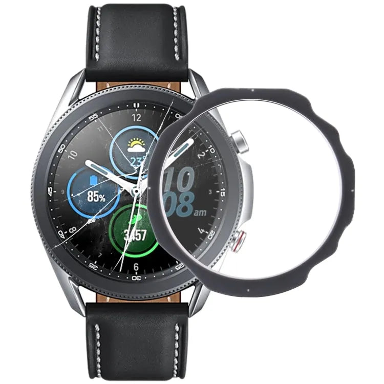 Voor Samsung Galaxy Watch3 45mm SM-R840 / R845 originele voorscherm buitenste glazen lens (zwart)