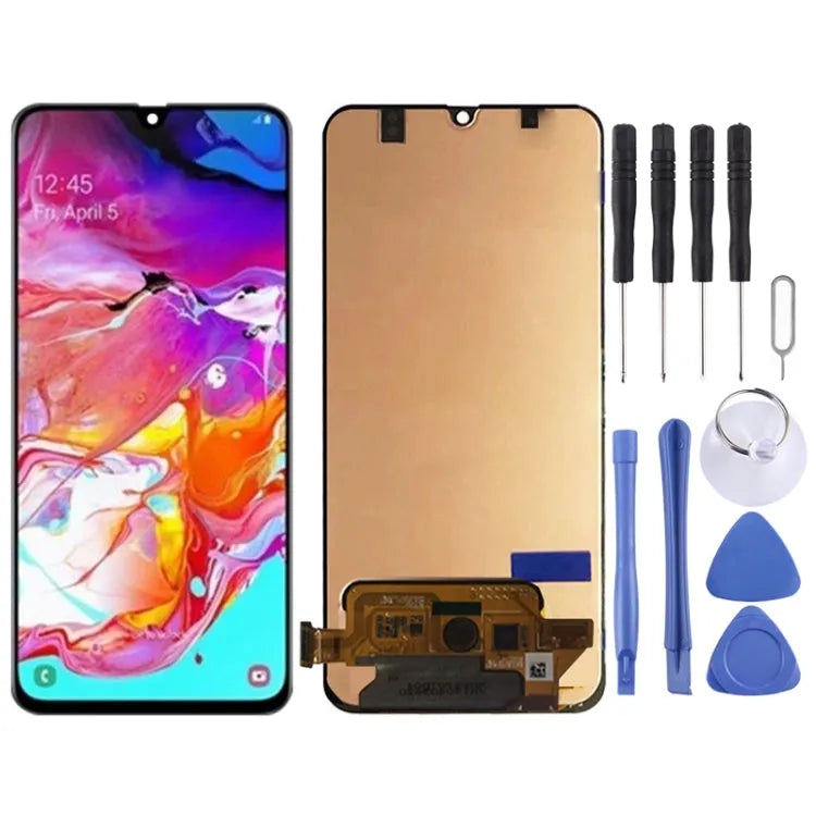 LCD-scherm en Digitizer volledige montage voor Galaxy A70, M-A705F/DS, SM-A705FN/DS, SM-A705GM/DS, SM-A705MN/DS, SM-A7050 (zwart)