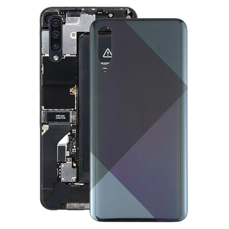 Voor Samsung Galaxy A50s SM-A507F Batterij Back Cover (Zwart)