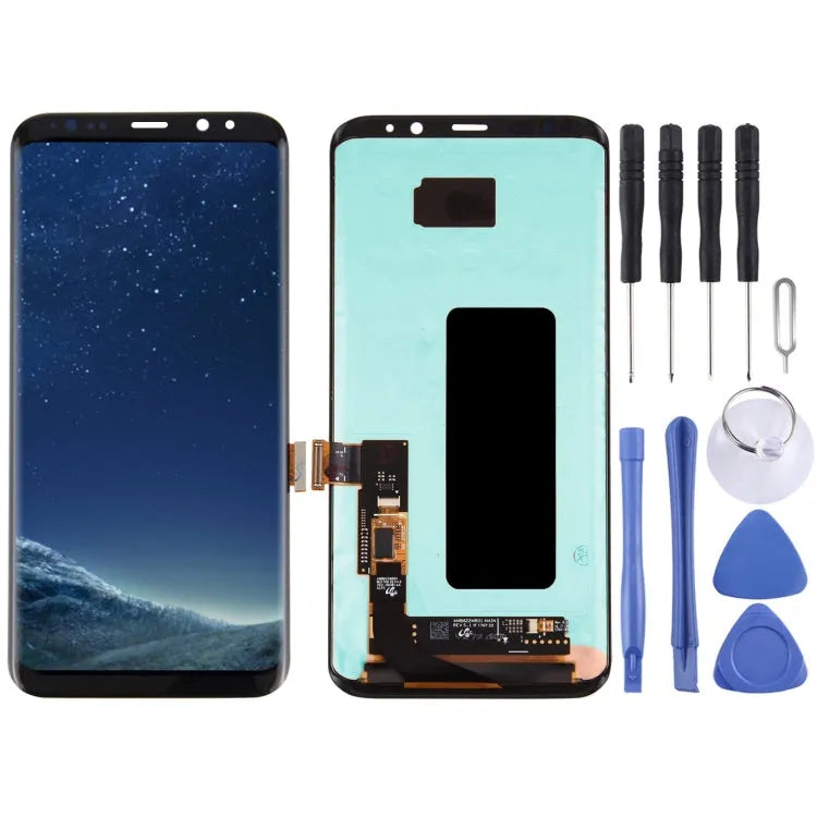Origineel LCD-scherm + aanraakpaneel voor Galaxy S8 + / G955 / G955F / G955FD / G955U / G955A / G955P / G955T / G955V / G955R4 / G955W / G9550 (zwart)