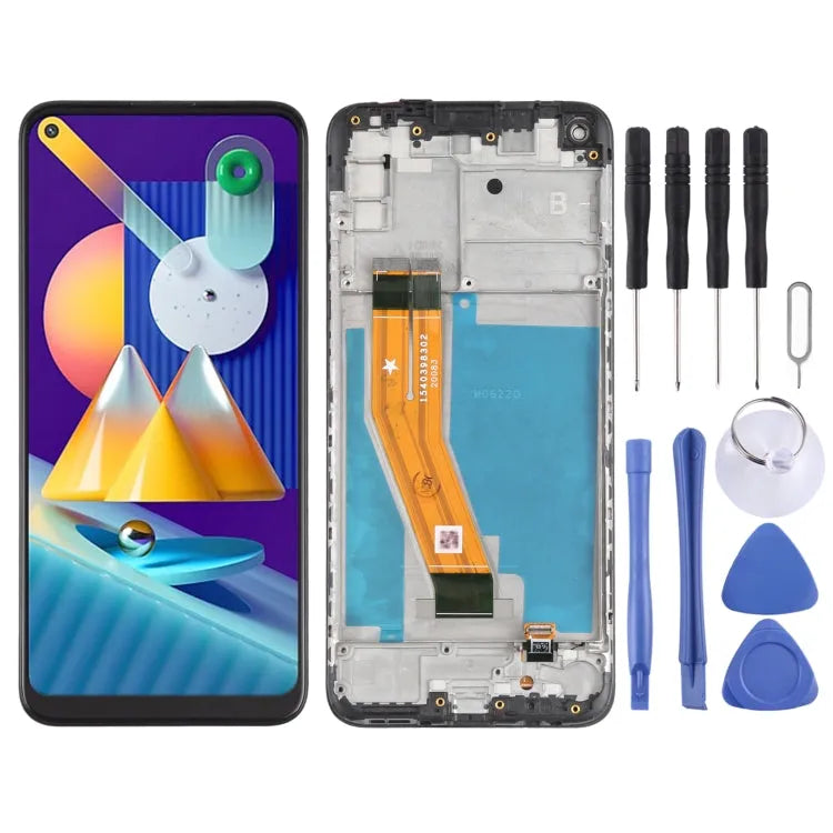 OEM LCD-scherm voor Samsung Galaxy M11 Digitizer Volledige montage met frame (VS)