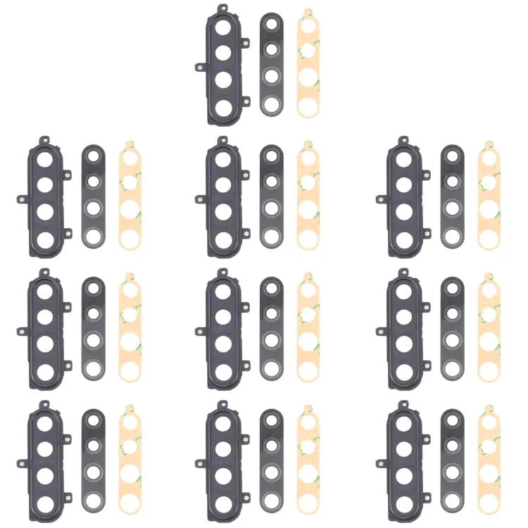 Voor Samsung Galaxy A21 SM-A215 10st Camera Lens Cover (Zwart)