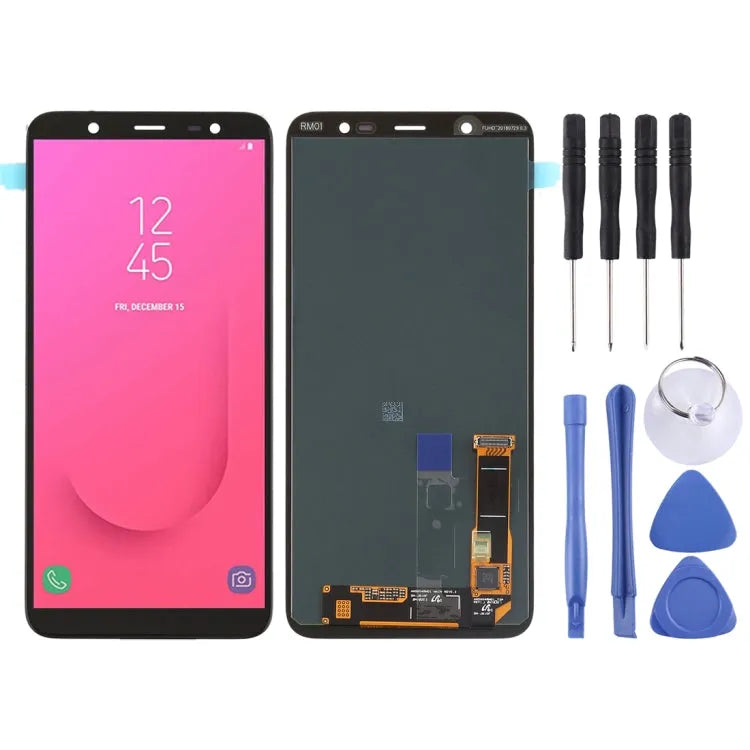 Origineel Super AMOLED LCD-scherm voor Galaxy J8 (2018), J810F/DS, J810Y/DS, J810G/DS met Digitizer Full Assembly (zwart)
