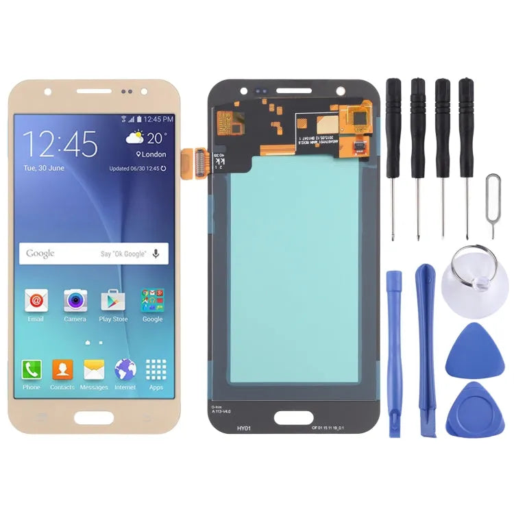 OLED LCD-scherm voor Samsung Galaxy J5 SM-J500 met Digitizer Volledige montage (Goud)