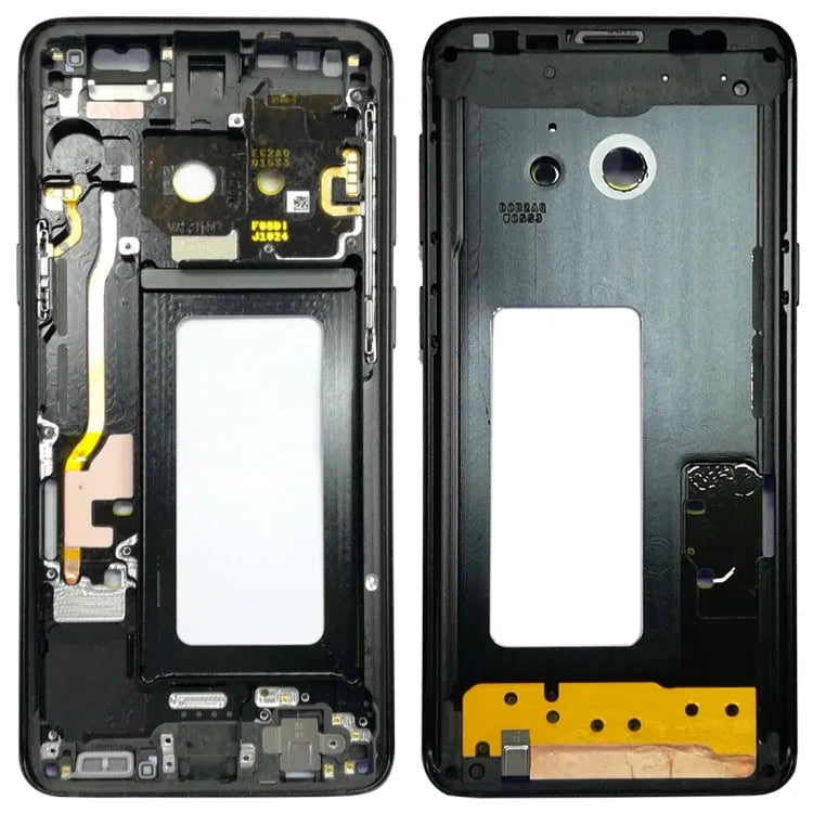 Voor Galaxy S9 G960F, G960F/DS, G960U, G960W, G9600 middelste framerand (zwart)