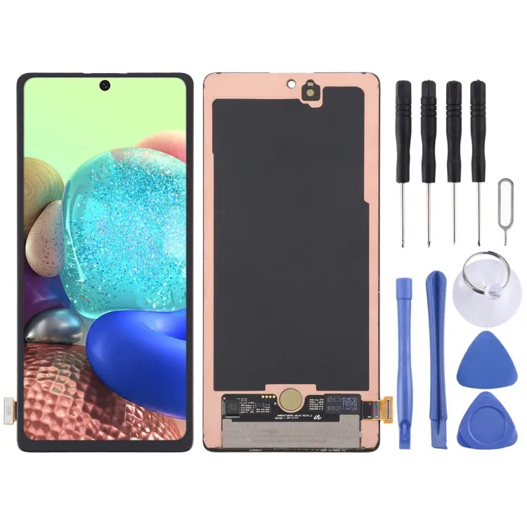 Originele Super AMOLED Lcd-scherm voor Samsung Galaxy A71 5G / A Quantum SM-A716 Met Digitizer Volledige Montage