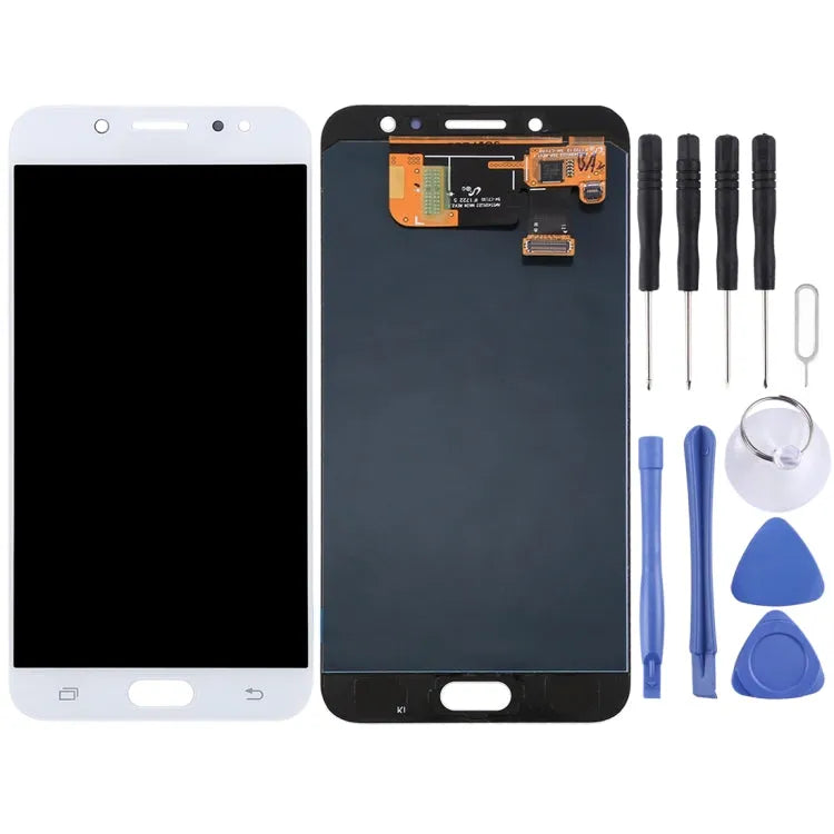Lcd-scherm + aanraakpaneel voor Galaxy C8, C710F / DS, C7100 (wit)