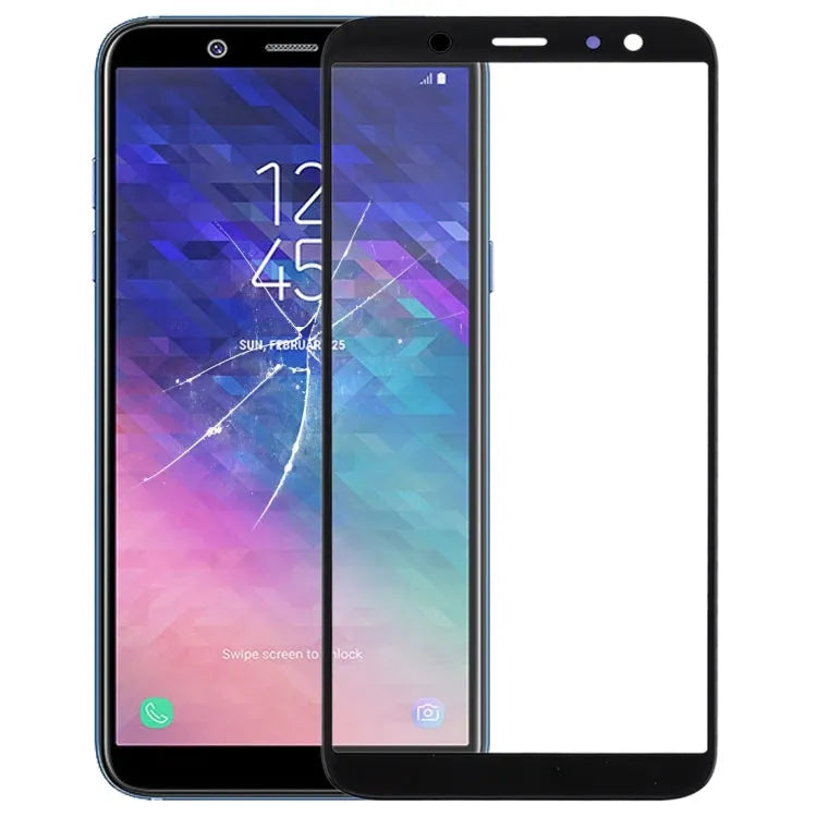 Voor Samsung Galaxy A6 (2018) / A600 Front Screen buitenste glazen lens met OCA optisch heldere lijm: