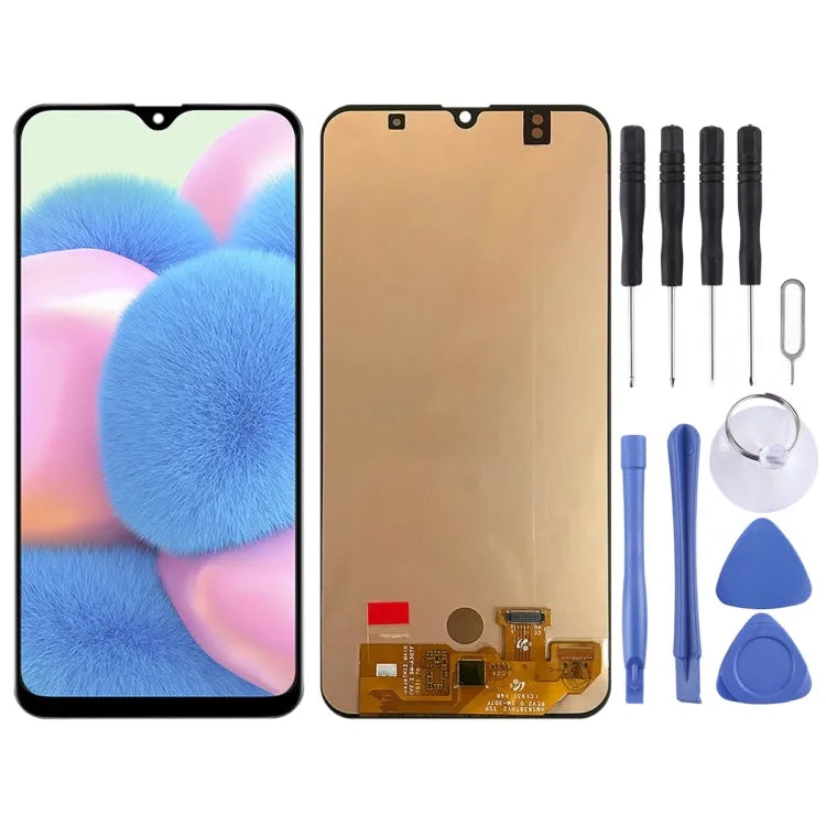 Origineel Super AMOLED LCD-scherm voor Galaxy A30s met volledige montage Digitizer