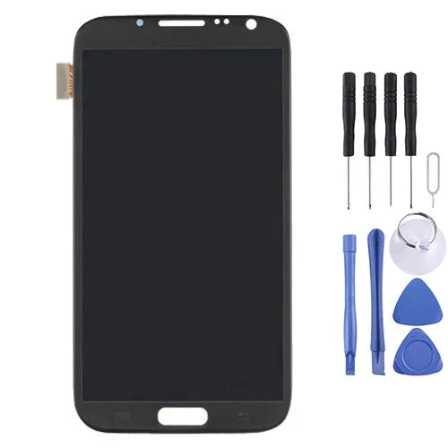 Origineel LCD-scherm + aanraakpaneel voor Galaxy Note II / N7105 (grijs)
