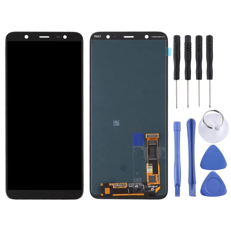 Origineel LCD-scherm voor Galaxy A6+ (2018) / A605 met Digitizer Full Assembly (zwart)