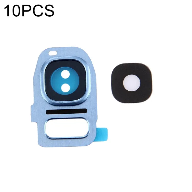 Voor Galaxy S7 Edge / G935 10 stuks camera lens covers (blauw)