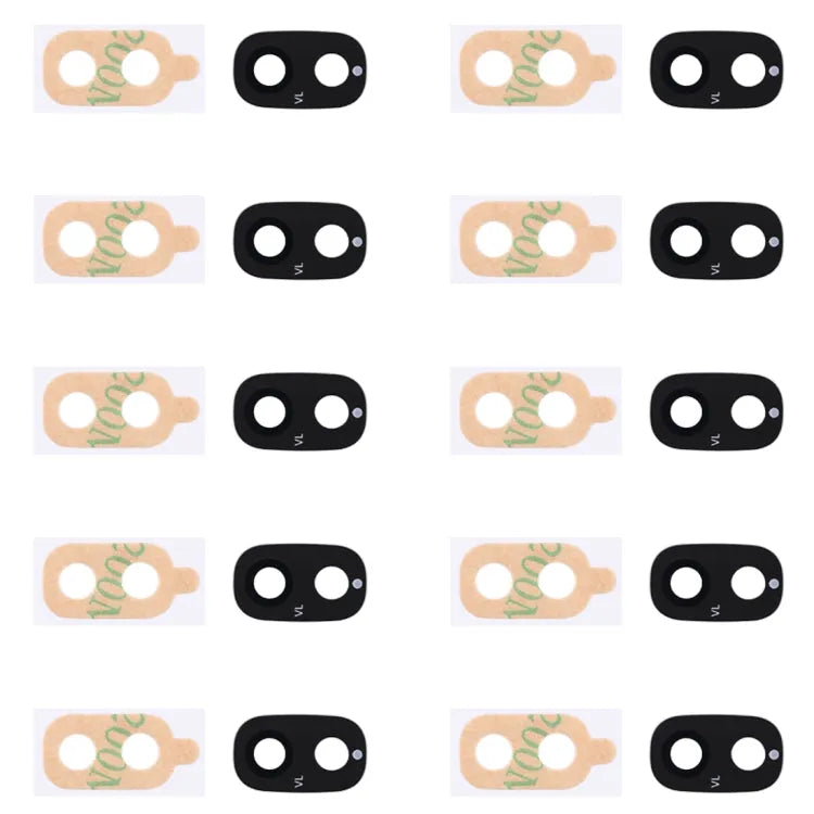 Voor Galaxy J7 (2018) 10 stuks achtercamera lensdop met sticker