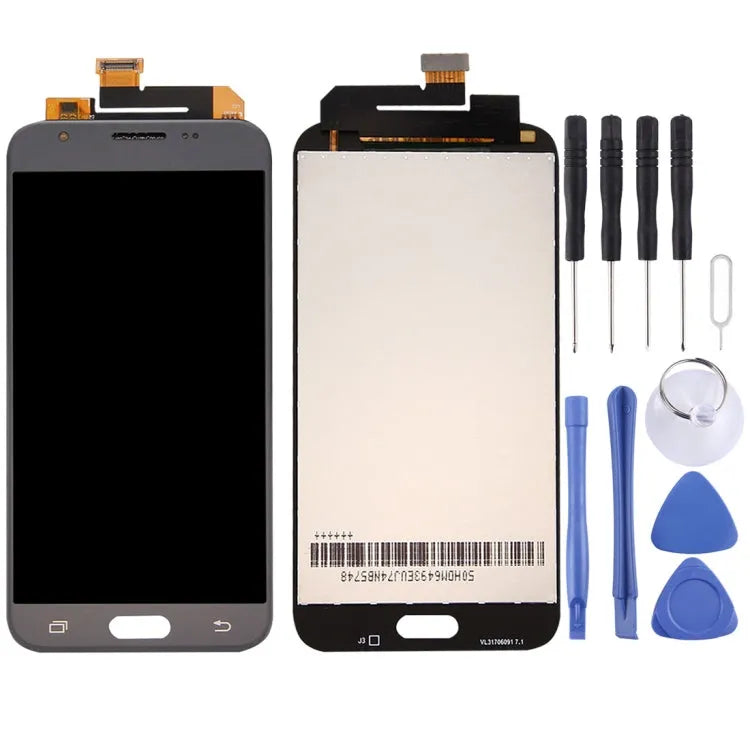 Origineel LCD-scherm + origineel aanraakpaneel voor Galaxy J3 Emerge / J327, J327P, J327A (grijs)