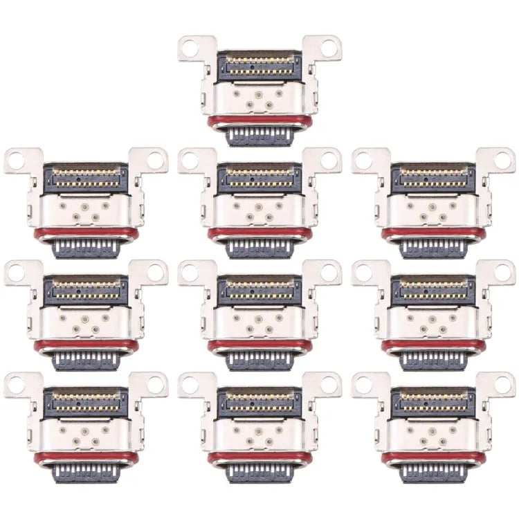 Voor Samsung Galaxy S23+ 5G SM-S916B 10 stuks laadpoortconnector