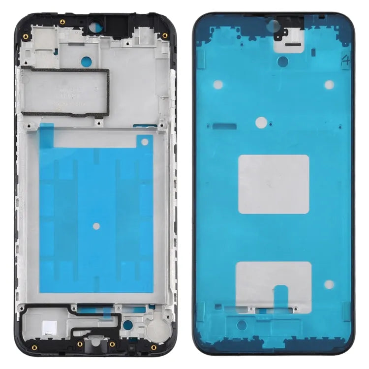 Voor Samsung Galaxy A01 Front Behuizing LCD Frame Bezel Plaat (Zwart)