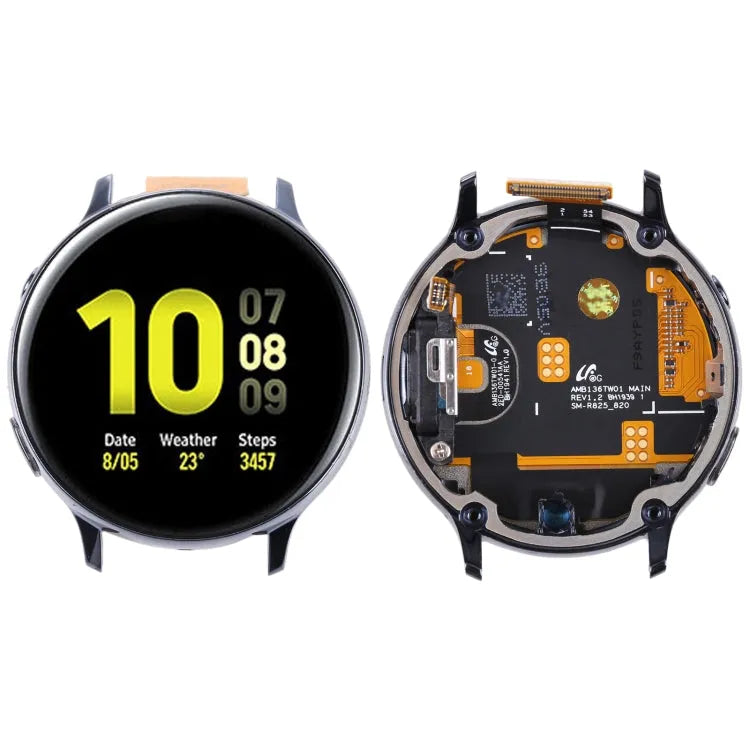 LCD-scherm en volledige montage met frame voor Samsung Galaxy Active2 SM-R820/R825 (zwart)