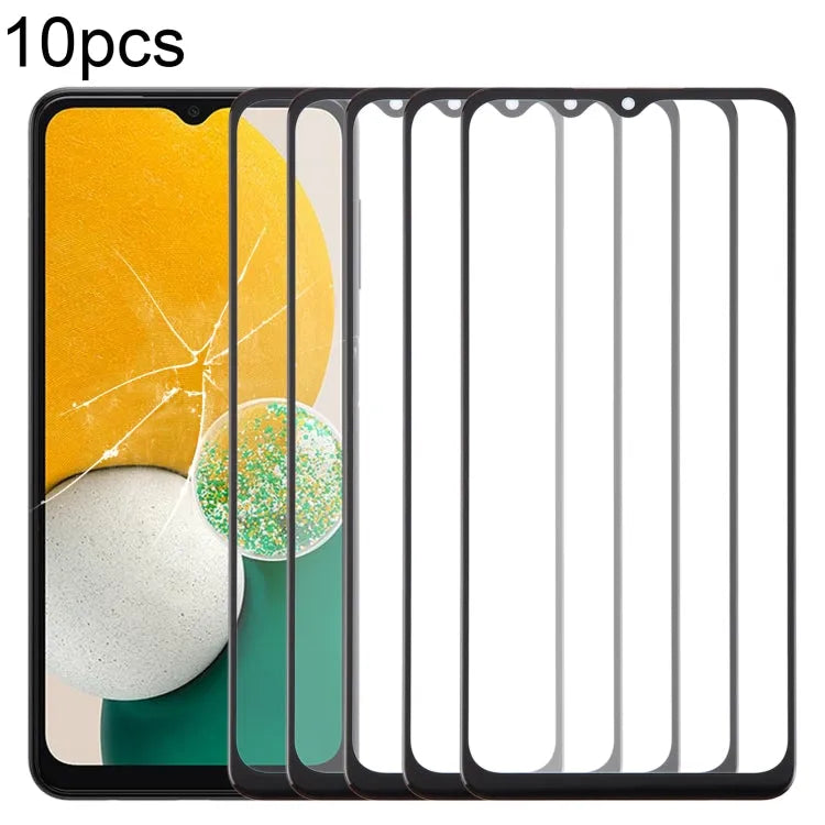 Voor Samsung Galaxy A13 5G SM-A136B 10 stks Voorscherm Buitenste Glazen Lens met OCA Optisch Heldere Lijm